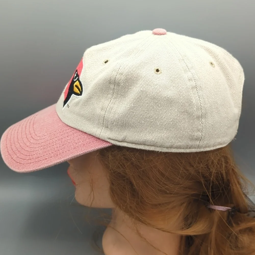 Vintage 90s Arizona Cardinals NFL Strapback Hat Cap Eastport OSFA Faded